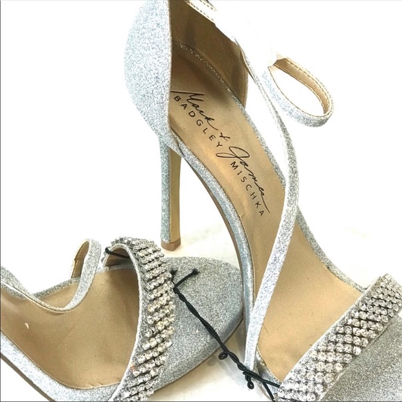 Badgley Mischka Shoes - NWT Badgley Mischka Rhinestone Strappy Heels